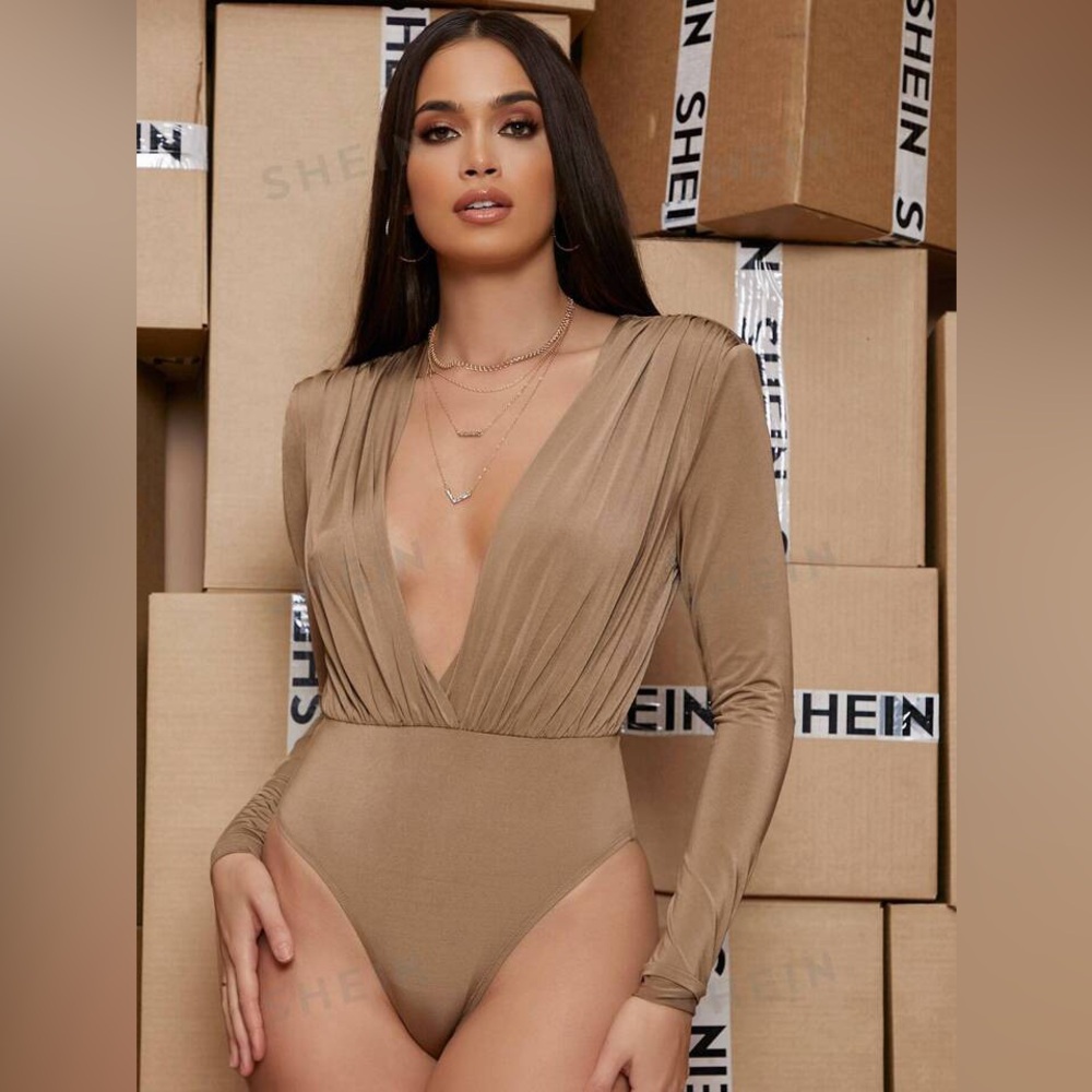 Shein bronze bodysuit 6